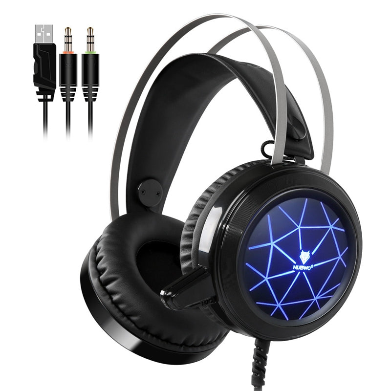 Wired Gaming Headphone Deep Bass Game Earphone Computer Headphones With Microphone LED Light Headset Casque Gamer for PC