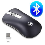 Bluetooth Mouse Wireless Rechargeable Mouse Computer Ergonomic Mice Silent Mini PC Mause 2.4GHz USB Optical Mouse For Laptop