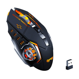 new Wireless Mouse 7 Color Breathing Light Rechargeable Desktop Computer Laptop 2.4G 6 Buttons Gaming Mouse