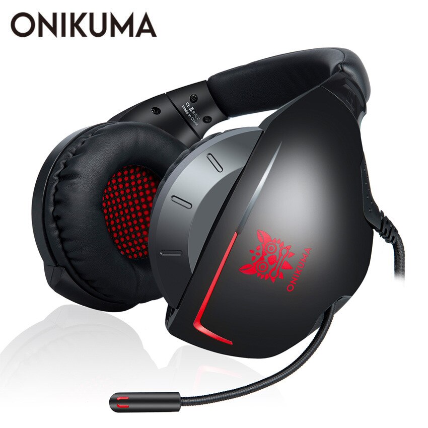 ONIKUMA K7 PS4 Gaming Headset PC Stereo Bass  Earphones Headphones Casque with Mic for Mobile Phone New Xbox One Tablet