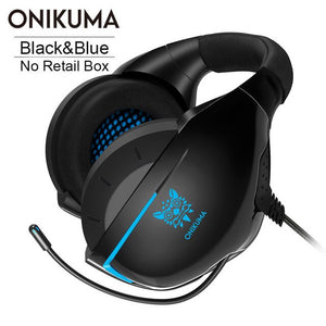 ONIKUMA K7 PS4 Gaming Headset PC Stereo Bass  Earphones Headphones Casque with Mic for Mobile Phone New Xbox One Tablet