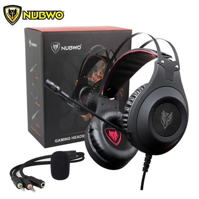 NUBWO N2 PS4 Headset Bass casque Gaming Headphone Headsets With Microphone Mic For PC Gamer/Nintendo Switch/New Xbox one/Phone