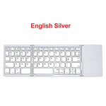 AVATTO B033 Mini folding keyboard Bluetooth Foldable Wireless Keypad with Touchpad for Windows,Android,ios Tablet ipad Phone