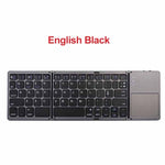 AVATTO B033 Mini folding keyboard Bluetooth Foldable Wireless Keypad with Touchpad for Windows,Android,ios Tablet ipad Phone