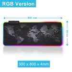 Gaming Mouse Pad RGB Large Mouse Pad Gamer Big Mouse Mat Computer Mousepad Led Backlight XXL Surface Mause Pad Keyboard Desk Mat