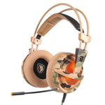 Sades A6 Gaming Headphones casque 7.1 Surround Sound Stereo USB Game Headset with Microphone Breathing LED Lights for PC Gamer