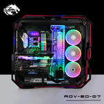 ZEAGINAL Middle Tower Chassis Desktop Computer Case For Water Cooling ATX Gamer MOD Case DIY Glass ZC-07