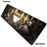 rainbow six siege mouse pad 70x30cm gaming mousepad anime HD print office notbook desk mat large padmouse games pc gamer mats