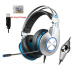 K5 PC Gaming Headset Headphones Gaming For Computer Casque USB 7.1 Surround Stereo Headphone With Microphone Led Light