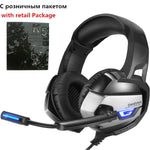 ONIKUMA K5 Best Gaming Headset Gamer casque Deep Bass Gaming Headphones for Computer PC PS4 Laptop Notebook with Microphone LED